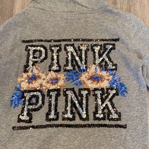 Victoria’s Secret PINK bling hibiscus zip hoodie
